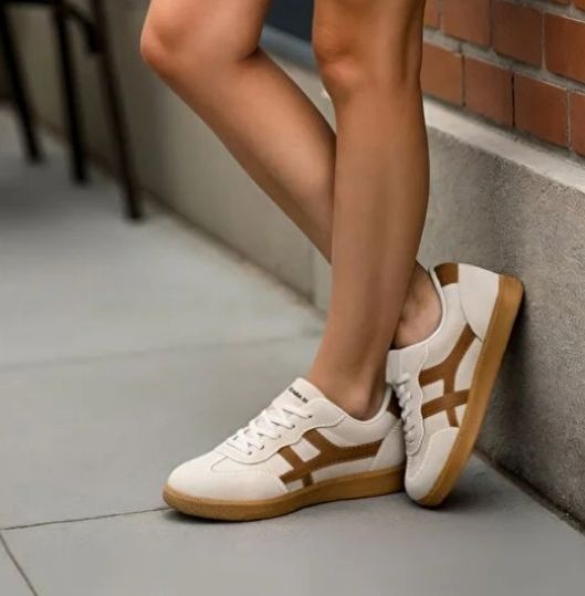 DS Ruby Süet Bej Taban Kadın Sneaker