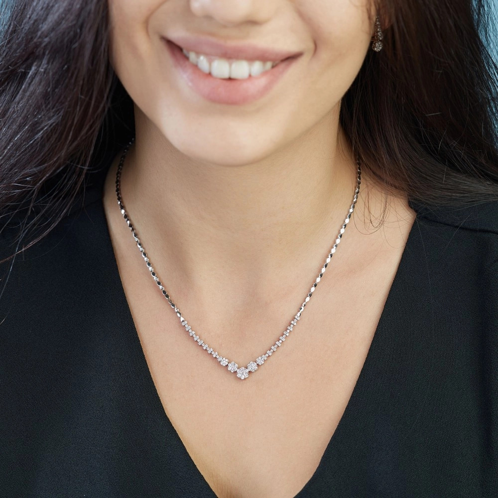  Büyüt 0.92 Karat Pırlanta Fantezi Gerdanlık