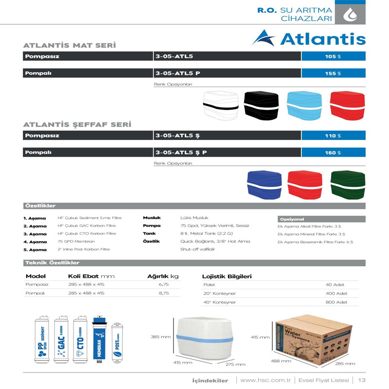 Atlantis Su Arıtma Cihazı